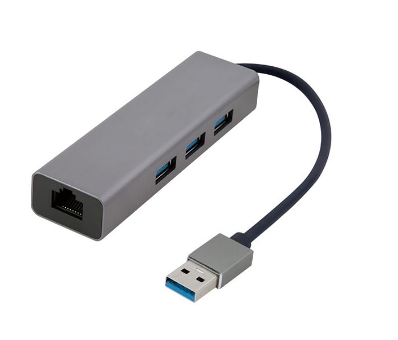 Picture of Gembird network adapter with 3-port USB 3.0 hub A-AMU3-LAN-01