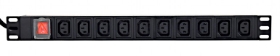 Picture of Gembird Power distribution unit x10 C13 sockets, 1U, 16A, C19 plug 2 m EG-PDU-10C132C19