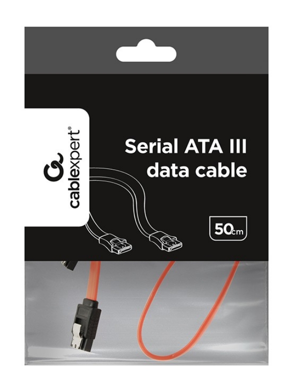 Picture of Gembird SATA III 50cm Data Cable with Metal Clip CC-SATAM-DATA