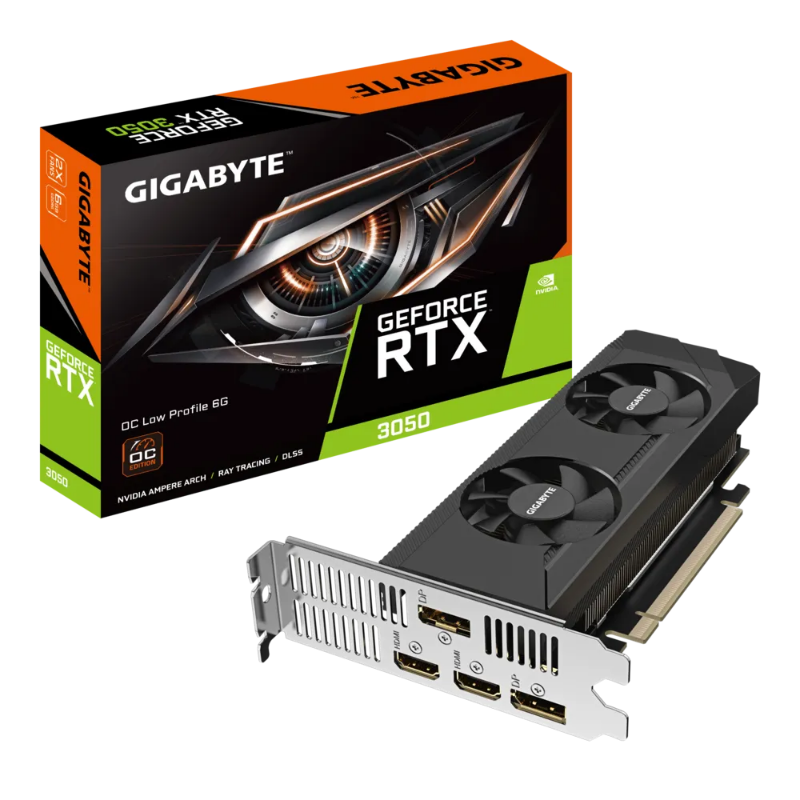 Picture of Gigabyte GeForce RTX 3050 OC Low Profile 6G NVIDIA Graphics Card