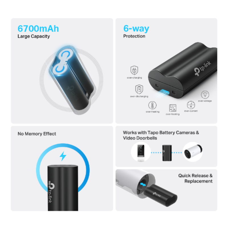 Picture of TP-Link Tapo A100 3.6V 6700mAh Battery Pack