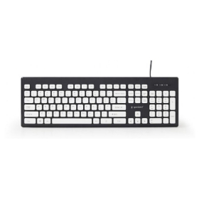 Picture of Gembird Chocolate Silent Keyboard  USB US Layout Black KB-CH-01