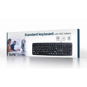 Picture of Gembird Standard Keyboard with Large Letters KB-US-103