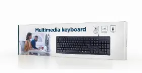 Picture of Gembird Multimedia Keyboard Black US-Layout KB-UM-107