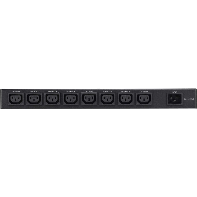 Picture of PowerWalker PDU RC-16A IEC C20 in, 8x C13 out, 16A Art. No. 10133001