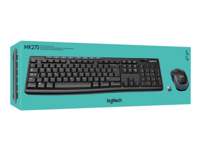 Picture of Logitech MK270 Wireless Desktop Set Keyboard + Mouse UK Layout