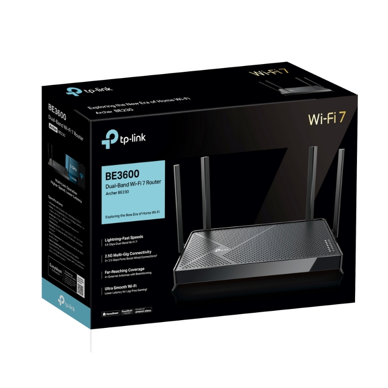 Picture of TP-Link Archer BE3600 Dual-Band Wi-Fi 7 Router   BE230