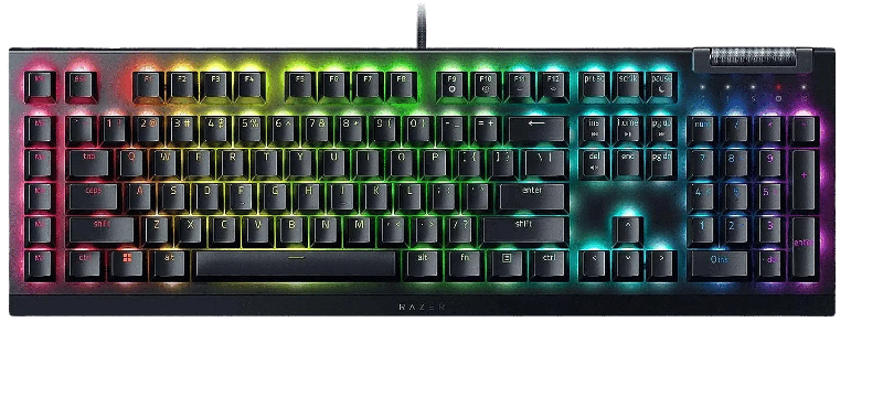 Picture of Razer BlackWidow v4 X Mechanical Gaming Keyboard Razer Green Switch RZ03-04700300-R3W1