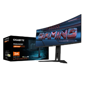 Picture of Gigabyte 34" MO34WQC OLED 1440p 175 Hz Curved Gaming Monitor (Black)