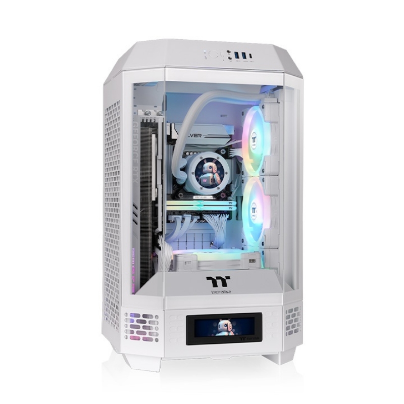 Picture of Thermaltake The Tower 250Snow/White  CT120 WhiteFan*2  CA-1Z9-00S6WN-00