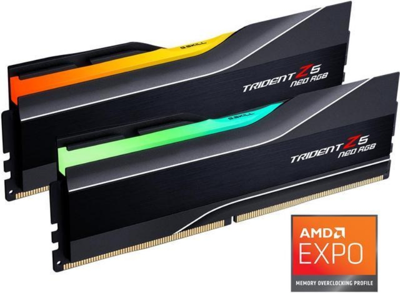 Picture of G.Skill Trident Z5 64GB (2x32GB) DDR5 6000 Neo RGB CL30 RAM F5-6000J3040G32GX2-TZ5NR