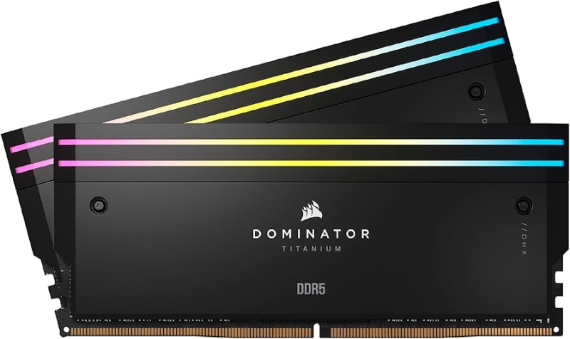 Picture of Corsair Dominator Titanium 96GB (2x48GB) DDR5  6600 C32 1.4V RGB RAM