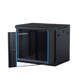 Picture of Marsriva Wall-mount Cabinet, Swing Frame,   600*(450+100)*9U 1*shelf,1*fan