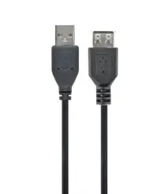 Picture of Gembird USB 2.0 extension cable, 0.75 m, black   CC-USB2-AMAF-75CM/300-BK