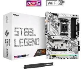 Picture of ASRock B650  Steel Legend WIFI  AMD AM5 B650 4DDR5 MotherBoard
