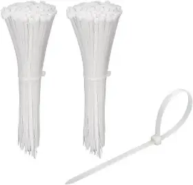 Picture of Gembird Nylon Cable Ties  250mm x 3.6mm  Frost+UV resistant white, bag of 100 pcs NYTFR-250x3.6-W