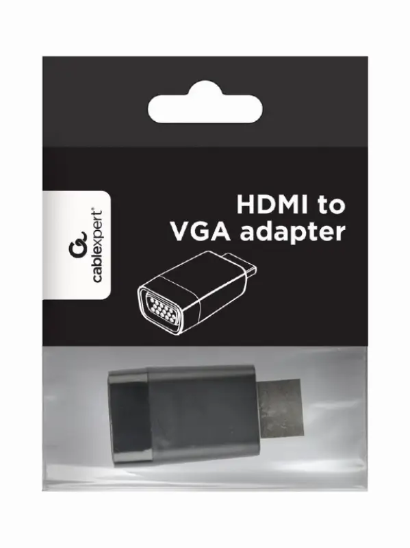 Picture of Gembird HDMI to VGA + Audio adapt. Cable Single Port  A-HDMI-VGA-001