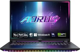 Picture of Gigabyte AORUS MASTER 18 BZHC6UKD45S, Intel 275HX, RTX 5090, 18" Mini LED WQXGA 240Hz, DDR5 64Gb (32Gb*2), Gen4 1TB + Gen4 1TB, Win11 PRO Black
