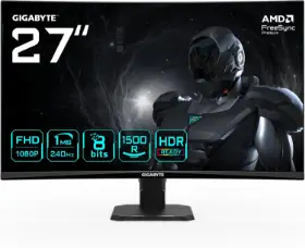 Picture of Gigabyte GS27FC2 EU 27" FHD Curved VA 240Hz Gaming Monitor