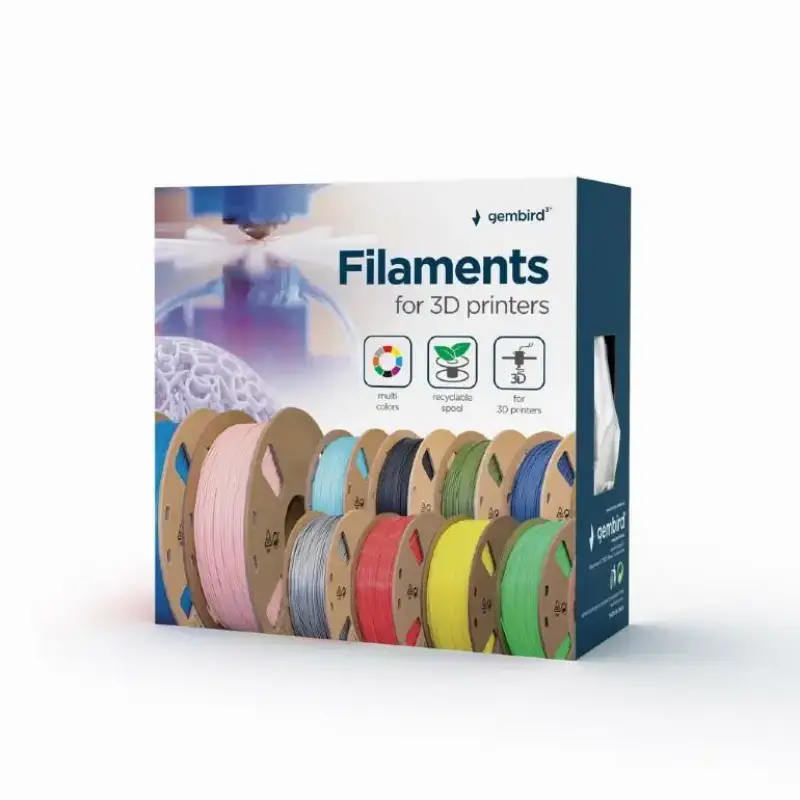 Picture of Gembird PLA Filament Sky Blue 1.75mm 1kg  3DP-PLA1.75-01-BS