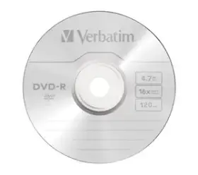 Picture of Verbatim DVD-R 16x Branded 15 cello pack box of 24