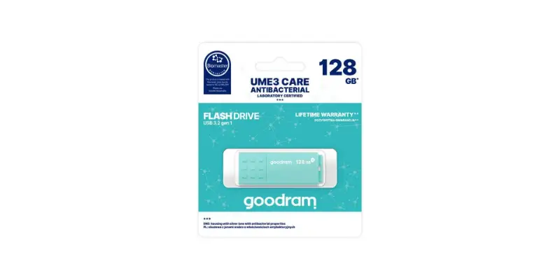Picture of GOODRAM 128GB UME3 CARE USB 3.2 Gen1 UME3-1280CRR11