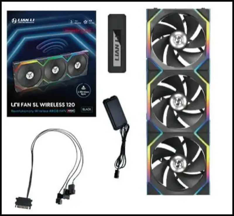 Techstore LTD. Lian Li Uni FAN SL Wireless 120 3-Pack Black