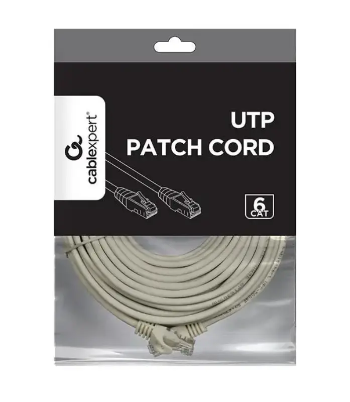 Picture of Gembird CAT6 UTP Patch cord 10m Grey PP6U-10M