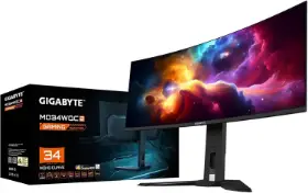 Picture of Gigabyte MO34WQC2 EK 34" WQHD QD-OLED Curved 240Hz Gaming Monitor