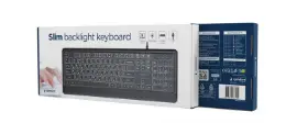 Picture of Gembird  Slim wired backlight keyboard, black,US  Layout  KB-UML-04