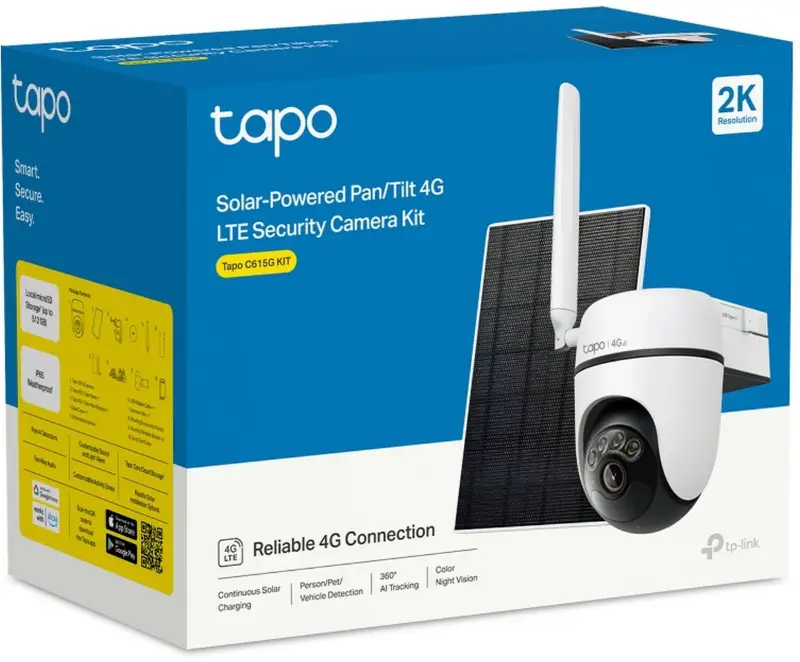 Picture of TP-Link Tapo C615G KIT  Solar-Powered Pan/Tilt Security Camera Kit