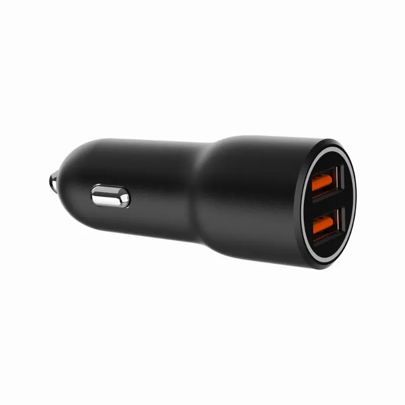 Picture of Gembird "Mobile Car 2-port USB car fast charger 36W, black TA-UC-A2QC36-CAR-01