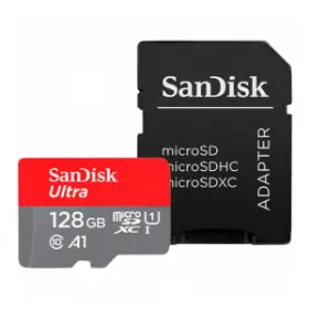 Picture of SanDisk Ultra 128GB  microSDXC UHS-I 140MB/s Class 10 U1 A1 +SD Adapter